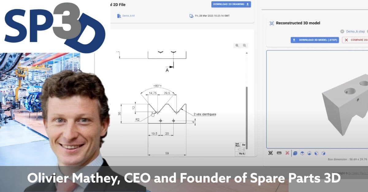 LinkedIn post preview for SP3D (Spare Parts 3D)