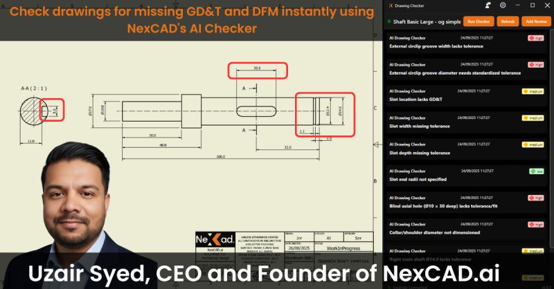 LinkedIn post preview for NexCAD